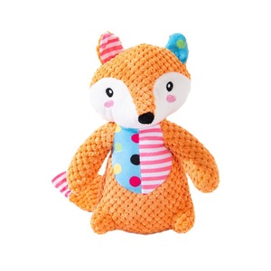 Juguete de peluche con sonido de zorro y elefante para perros pequeños, juguete de dibujos animados relleno con sonido para mascotas. - Product Image 5