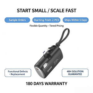พาวเวอร์<span class=keywords><strong>แบ</strong></span>งค์แบบแคปซูล 10000mAh พร้อมสายคล้องคอ จอ LED แสดงผล รองรับการชาร์จเร็ว PD20W สำหรับ<span class=keywords><strong>โทรศัพท์</strong></span>มือถือ เหมาะสำหรับการเดินทาง รุ่น PH102 - Product Image 5