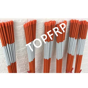 Fiberglass composite reflective lane marking snow stick