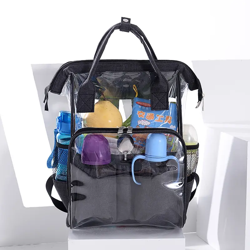 Высококачественная модная прозрачная Водонепроницаемая портативная многофункциональная вместительная сумка из ПВХ через плечо для мамы