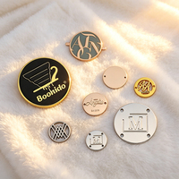 Étiquette métallique autocollante personnalisée, logo en relief, plaque signalétique métallique, étiquette métallique imperméable pour sacs, vêtements et accessoires