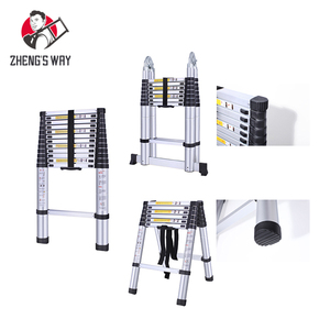 Échelle télescopique multifonctionnelle moderne en aluminium <span class=keywords><strong>avec</strong></span> <span class=keywords><strong>crochet</strong></span> <span class=keywords><strong>de</strong></span> <span class=keywords><strong>toit</strong></span>, design pliable, capacité <span class=keywords><strong>de</strong></span> charge <span class=keywords><strong>de</strong></span> 150 kg - Product Image 4