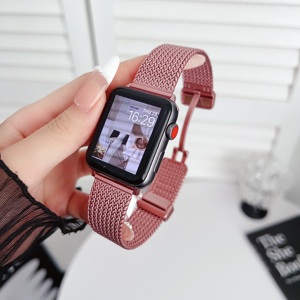 RYB Fashion Styles Boucle Magnétique Maille Milanaise En Acier Inoxydable Métal Montre Bracelet Bracelet pour Apple Watch Série 10 9 8 - Product Image 2