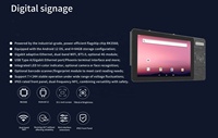 Tableta industrial OEM SDK de 10 pulgadas con lector RFID de largo alcance NFC frontal, tableta Android resistente, señalización digital y pantallas