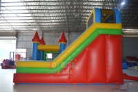 Château gonflable combiné avec toboggan 20x20 pour enfants, château gonflable extérieur pour sauter, toboggan gonflable
