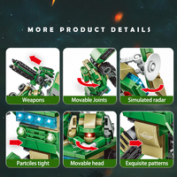 WOMA TOYS 8 en 1 Robots Militaires de Jouet Techniques à Assembler Soi-même, Mechas Transformables, Blocs de Construction Robotiques