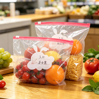 Kantong Plastik Ziplock Buah, Kantong Ziplock Custom untuk Kemasan Makanan, Kantong Kemasan Sayur & Buah