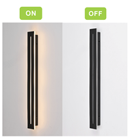 Lampe murale solaire longue et fine de haute qualité, économe en énergie, IP65, pour extérieur, jardin, lumière linéaire extérieure, lampe murale solaire