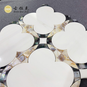 Khám phá cao cấp vỏ trộn đá cẩm thạch bằng tia nước Gạch Mosaic cho phòng tắm bán buôn đá cẩm thạch Gạch Mosaic USA - Product Image 1