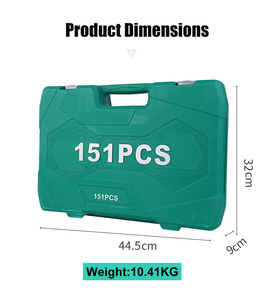 Kit d'outils <span class=keywords><strong>à</strong></span> main pour la maison et la réparation automobile, 151 pièces, avec coffret de rangement - Product Image 2