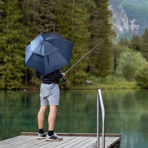 Sombrilla con ventilación de aire de doble capa para exteriores, diseño clásico, protección UV, revestimiento plateado, Control Manual, Pongee hecho para viaje - Product Image 2