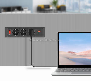 Biqio boîte de <span class=keywords><strong>prise</strong></span> encastrée conférence <span class=keywords><strong>prise</strong></span> de courant encastrée bureau œillet d'alimentation <span class=keywords><strong>prise</strong></span> meubles encastré sortie de bureau - Product Image 2