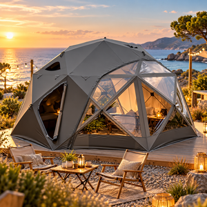 Carpa Domo Glamping para las Cuatro Estaciones, 8 Personas, Impermeable, Oxford, Portátil, Resistente al Viento, MYLTCTYD003, Cabina Instantánea - Product Image 1