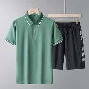 Ensemble de polos pour hommes à séchage rapide, ensembles de sport <span class=keywords><strong>Under</strong></span> Armores, ensemble de 2 pièces, chemises de course pour la salle de sport, ensemble de t-shirts décontractés, vente en gros - Product Image 4