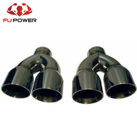 2 embouts d'échappement doubles en acier inoxydable, paire 4.0 3.0 pour Camaro Trans Am 4 pouces 3 pouces décalés