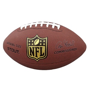 Ballon de rugby professionnel officiel personnalisé avec logo, ballon d'entraînement de <span class=keywords><strong>football</strong></span> américain, ballon de rugby classique haute altitude - Product Image 1