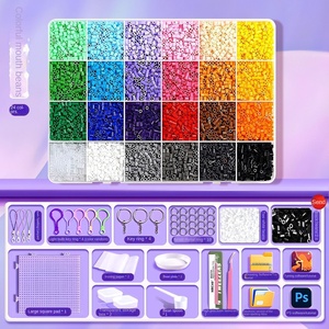 Vendita diretta della fabbrica 16800 di vendita calda 2mm perline di riso semi di fagioli Puzzle divertenti fai da te gioielli fatti a mano riso vetro Set scatola di perline - Product Image 6