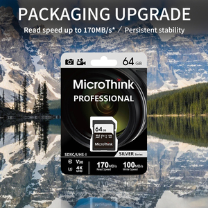 High Quality Speed Professional Real Capacity Class 10 V30 4K UHD 64GB 128GB 256GB 512GB Microthink <b>Memory</b> Tf <b>Card</b> C1Pro <b>Card</b> - Product Image 2