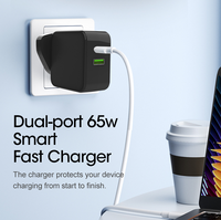 Adaptateur de charge universel USB Type-C pour ordinateur portable 5V 9V 12V 15V 20V PD 65W, alimentation pour ordinateur portable, adaptateur de charge pour Mac Book Pro