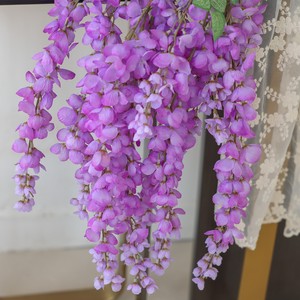 Guirlandes de fleurs artificielles en soie Qingxu, longues branches de glycine, pour décorations de mariage - Product Image 3