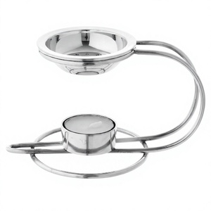 Nouveauté : Brûleur d'encens en acier inoxydable, diffuseur d'aromathérapie, design rond, pour la fragrance d'intérieur, accessoire décoratif de table - Product Image 6