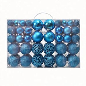101 Pcs UV Printing Christmas Ball + Star Gift Box Christmas <b>Tree</b> Ornaments 3-6cm <b>Light</b>/Matte/Painting Plastic Balls - Product Image 2