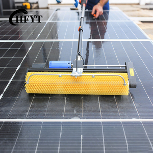 [Certifié CE] <span class=keywords><strong>Brosse</strong></span> de nettoyage de <span class=keywords><strong>panneaux</strong></span> <span class=keywords><strong>solaires</strong></span> électriques sans balais - Nettoyeur télescopique portatif <span class=keywords><strong>pour</strong></span> les équipes de maintenance et d'exploitation des <span class=keywords><strong>panneaux</strong></span> photovoltaïques sur toiture - Product Image 1