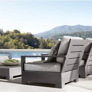 Wholesale Custom Luxury Garden Furniture Sets Rattan Teak Wood Aluminium Patio Furniture Outdoor Set <b>Waterproof</b> - Product Image 3