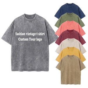 <b>Custom</b> Logo Blank Oversized T <b>Shirts</b> TKAN1150D Wholesale Men's streetwear Heavyweight 100% Cotton Vintage Acid Wash T-<b>shirt</b> - Product Image 1