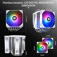 Refroidisseur de processeur RGB Alibaba Thermalright Peerless Assassin 120 Digital ARGB pour processeur AM4/AM5 Intel LGA