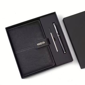 Trending 2025 Souvenir Corporate Company Gifts Business Leather Planner Custom logo A5 <b>Notebook</b> <b>Set</b> Diary with Pen Gift Box <b>Set</b> - Product Image 3