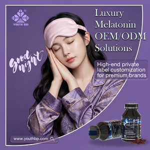 Comprimés de mélatonine à marque privée du fabricant : Améliore la qualité du sommeil naturel pour les personnes souffrant de décalage horaire – Bien-être nocturne - Product Image 4