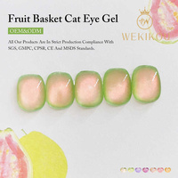 Ensemble de gels pour les yeux de chat avec logo personnalisé Coréen de couleur néon Corbeille de fruits Gel pour les yeux de chat