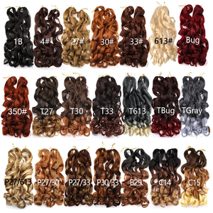 Capelli per Treccine French Curl 24 Pollici 150g, Ondulati e Voluminosi, Capelli Ricci Yaki per Extension Crochet per Donne di Colore - Product Image 5