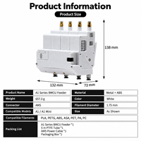 BMCU 370C 4-Channel 1.75mm Pengumpan Filamen Multi Warna Otomatis Sensor Hall Buffer AMS Lite Alternatif untuk Bambu Lab A1/A1