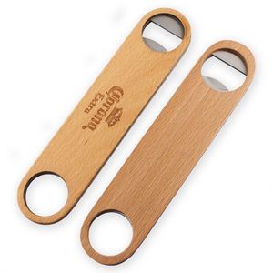 Chất Lượng Cao Tùy Chỉnh Bán Buôn Giá Thấp Bằng Gỗ Vòng Mở Chai Lưỡi Gỗ Mở Chai - Product Image 1