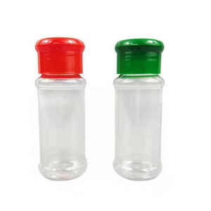 2023 Ama zon Hot Selling 100ml Plastic Spice Jar Pepper Spice Bottles With Shaker Lids Kitchen BBQ Tools