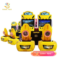Machine de jeu d'arcade de course de simulation vidéo à deux joueurs, à monnayeur, pour adultes ou enfants, avec conduite par traction et position assise