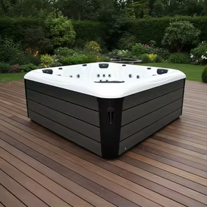 Jacuzzi Eléctrico de Lujo para 8 Personas, Bañera de Hidromasaje Exterior Japonesa, <span class=keywords><strong>Spa</strong></span> con Masaje, Jacuzzi Acrílico para Jardín - Product Image 1