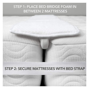Matelas Remplissage Mousse Jumeau Roi Convertisseur Connecteur de Matelas <span class=keywords><strong>Lit</strong></span> <span class=keywords><strong>Pont</strong></span> - Product Image 3