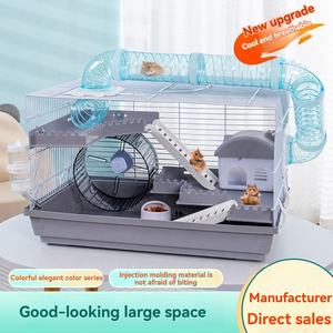 Nuova versione Extra Large Villa in plastica per criceti di lusso facile da pulire Habitat per criceti dorati casa ideale per criceti - Product Image 2