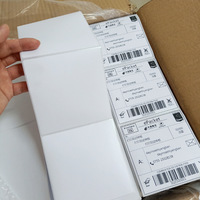 Etiquetas de Envío Térmicas Directas en Formato Fanfold 4x6, 100x150mm, Libres de BPA, Etiqueta de Envío con Código de Barras para Zebra, UPS, FedEx, Comercio Electrónico