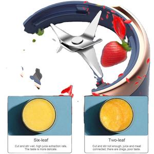 Licuadora Portátil Inalámbrica a Precio de Fábrica, Juego de 2 Vasos de 400 ml, 6 Cuchillas de Acero Inoxidable, Potente para Jugos y Smoothies - Product Image 5