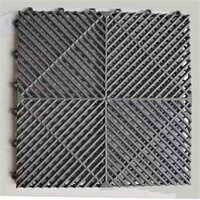 Dalles de garage modulaires pour lavage de voitures, emboîtables, robustes, épaisses, colorées, en plastique ventilé, pour le detailing automobile