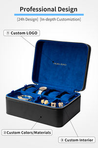 شعار مخصص للسفر سوار قرط قلادة ساعة منظم صندوق مجوهرات للسفر منظم صندوق مجوهرات - Product Image 4