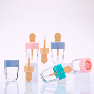 Commercio all'ingrosso di Piccola Rosa Top Grasso 8ml Popsicle Lipgloss Tubi Bulk Fai Da Te Novità Unico A Forma di Mini Cancella Lip Gloss Container con la Bacchetta - Product Image 4