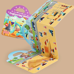 Libro Educativo con Adesivi per Bambini Unisex Certificato EN71, Giocattoli di Carta con Animali, Dinosauri e Scene Oceaniche - Product Image 4