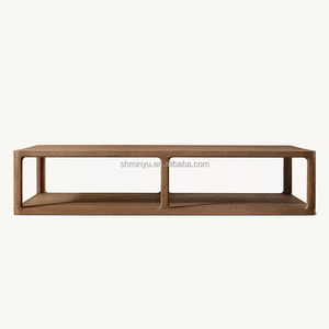 <span class=keywords><strong>MYHOME</strong></span> 2025 Tavolino da Caffè Rettangolare di Lusso in Legno di Quercia Massello Stile Francese Design Moderno Garanzia di 3 Anni per Casa Ufficio Soggiorno - Product Image 5