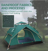 Tente de camping automatique ultra-légère pour 4 à 6 personnes, imperméable, pour l'extérieur, fabriquée par l'usine OEM