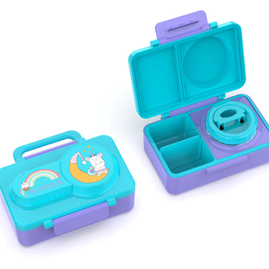 Boîte à lunch isotherme en acier inoxydable sans BPA, mignonne, écologique, avec compartiments, <span class=keywords><strong>pour</strong></span> enfants, école, logo personnalisé, bento - Product Image 2